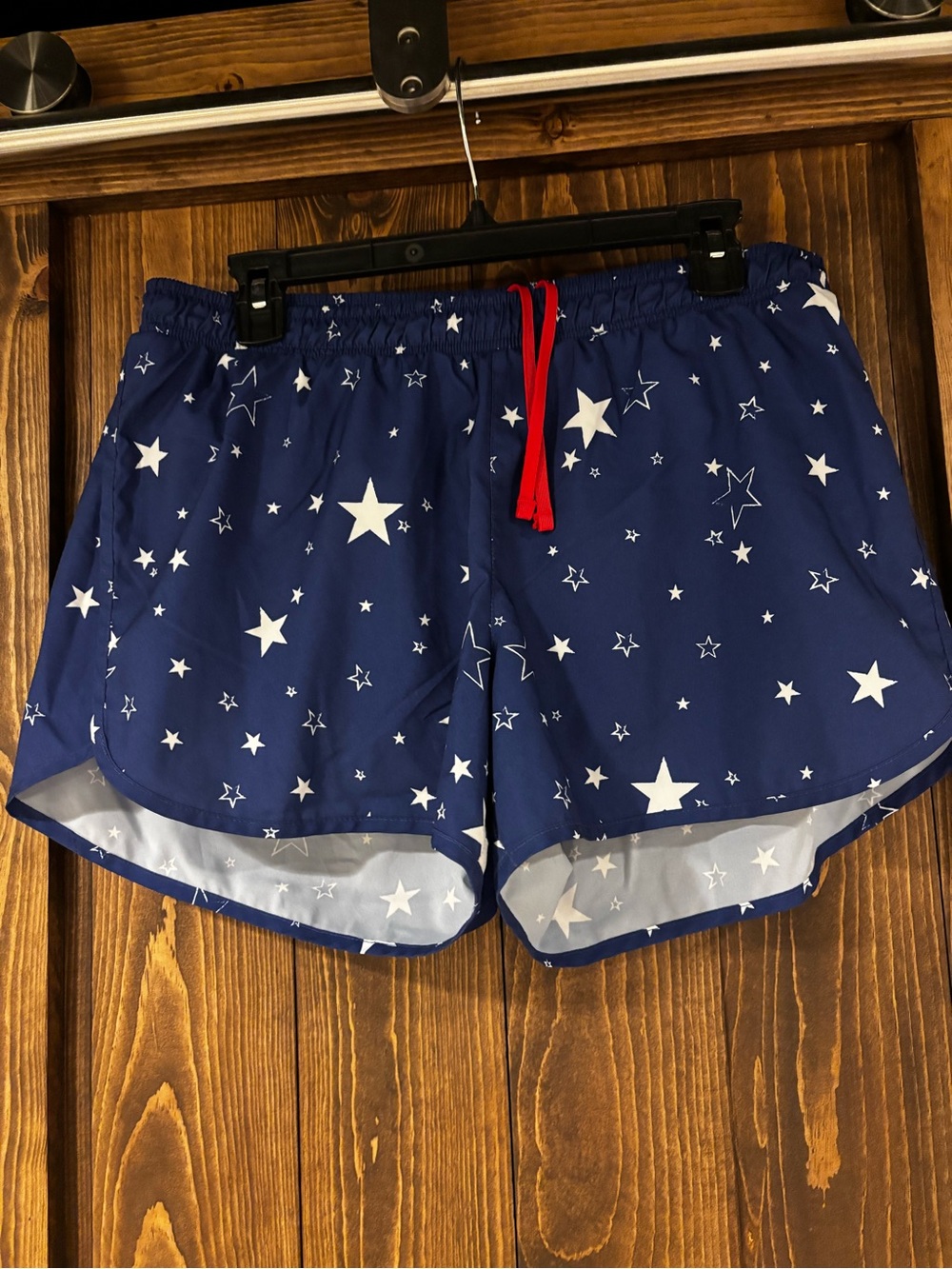 Old Navy Active Go-Dry Lined Running Shorts Star Print L